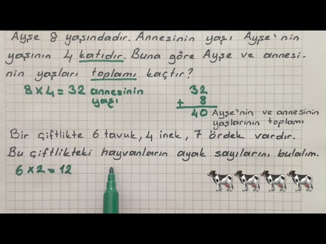 2.SINIF ÇARPMA İŞLEMİ. #2sınıf #çarpma #problemler #matematik