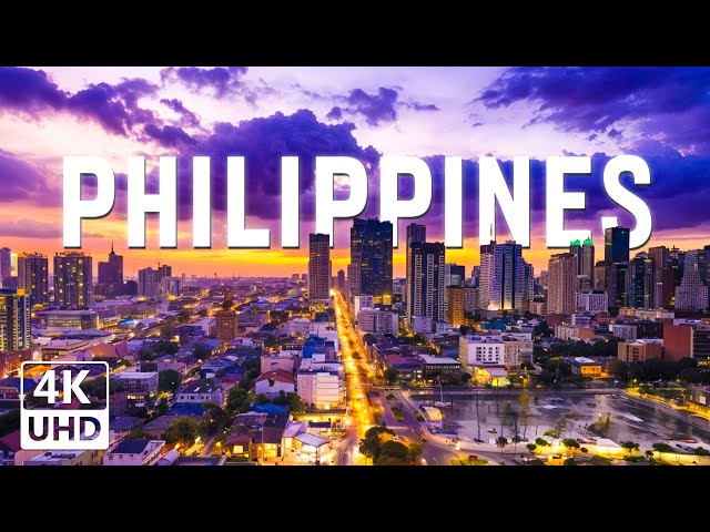 Philippines 4K UHD - Relaxing Music with Pristine Beaches, Crystal Clear Waters, and Vibrant Islands