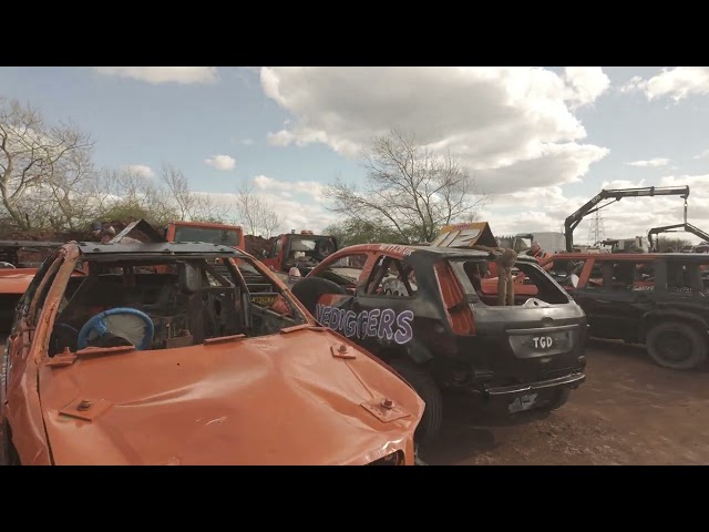 Lady Bangers in the Pits Odsal Stadium Bradford