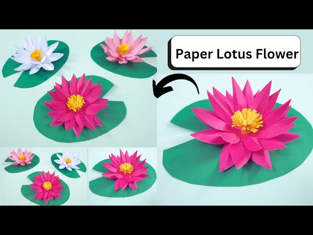 DIY- Lotus Flower | Paper lotus flower making | lotus flower | Origami lotus