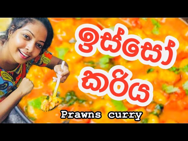 අපි අද ඉස්සෝ හදමු? How to make prawn curry in sri lankan way / USA @duneeliyanage