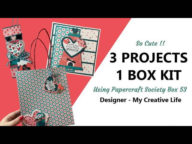 3 Projects 1 Box Kit - Papercraft Society Box 53