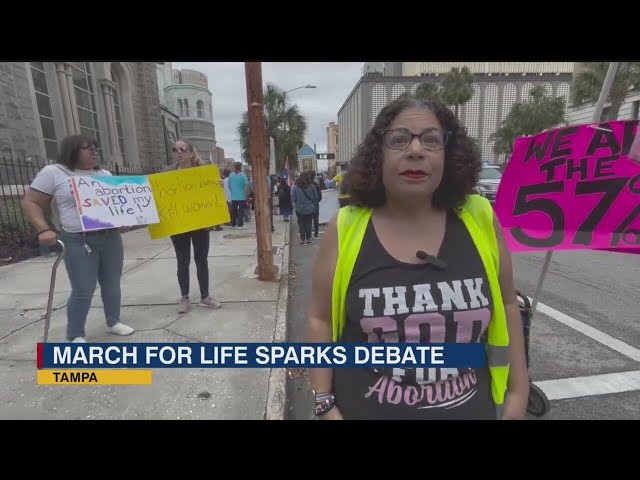 March for life rally in St.Pete sparks abortion debate