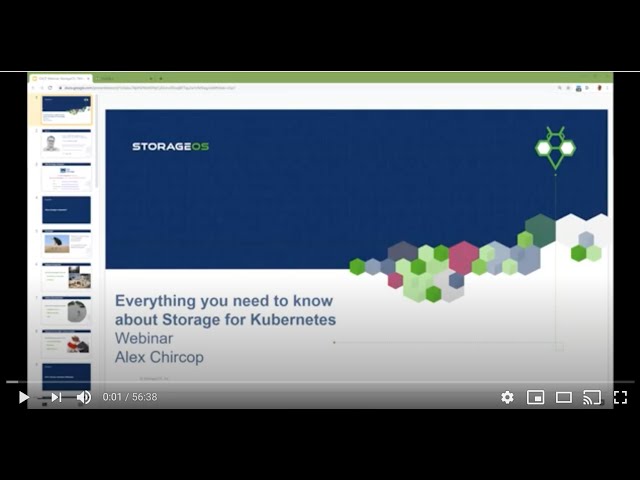 Webinar: Everything you need to know about Storage for Kubernetes