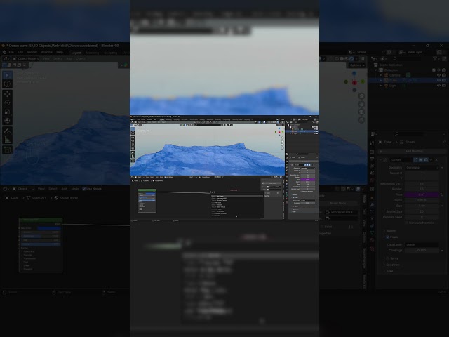 🌊 Realistic Ocean Waves in Blender 4.0 | Stunning Water Simulation