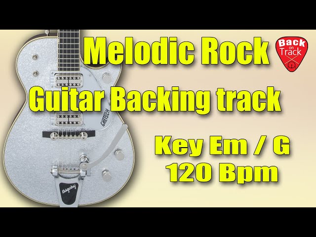 Guitar melodic rock backing track