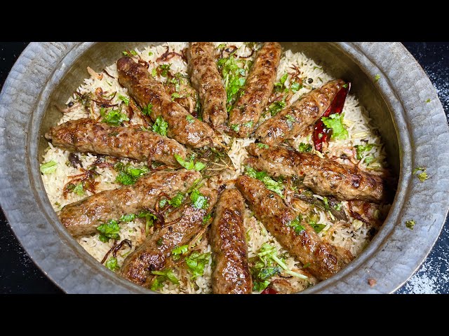 Smoky Chicken Seekh Kabab Pulao Recipe | Seekh Pulao Recipe | Dawat Special Degi Chicken Pulao