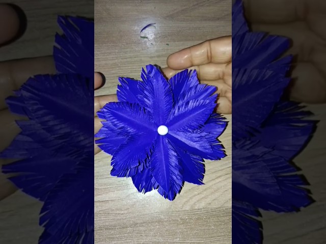 Diy Beautiful Paper Flower 😱#shorts