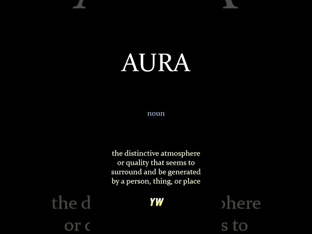 Aura #How to pronounce and meaning of the word #learnenglish #vocab #vocabulary #english learn