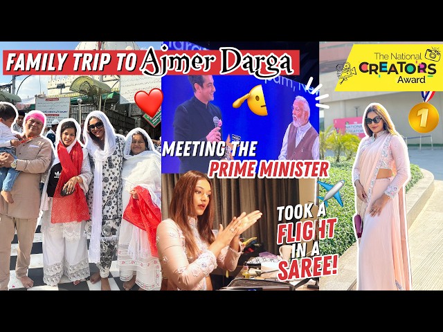 Family trip to Ajmer Dargah + National Creators Award! Mumbai, Jaipur & Delhi in48 HOURS!#HustleWSar