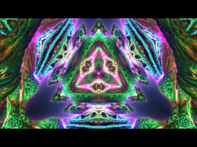 [1 HOUR] Fractal Kaleidoscope 2 - Background/Screensaver [4K] [NO SOUND]