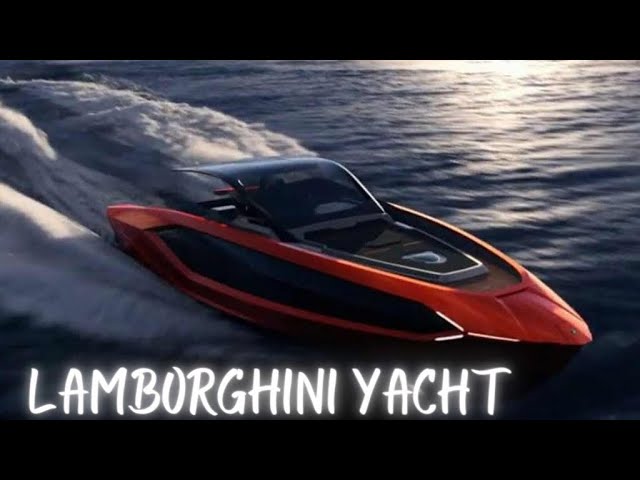 Lamborghini Yacht 4,000-HP On The Water