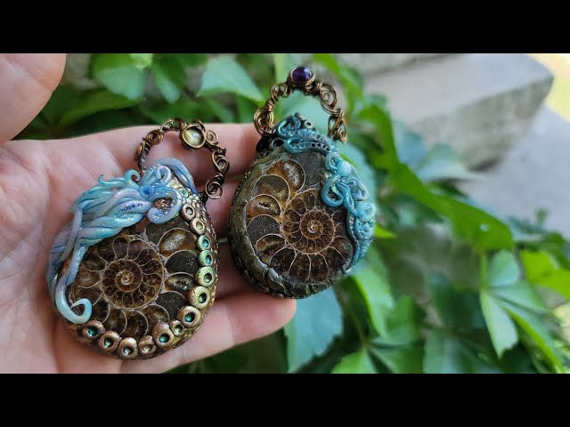 Tutorial Polymer Clay Ammonite with Tentacles