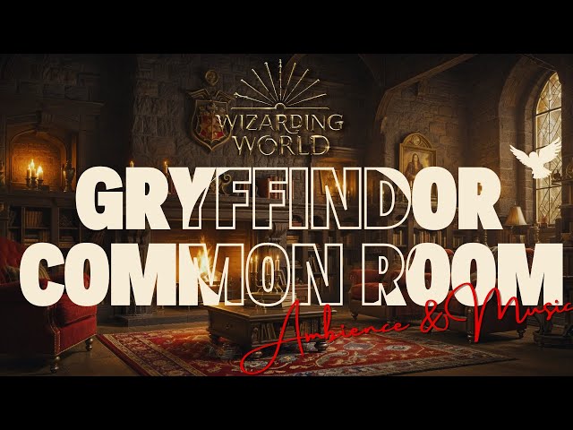 Gryffindor Common Room 🦁| Ambience for Studying & Sleep