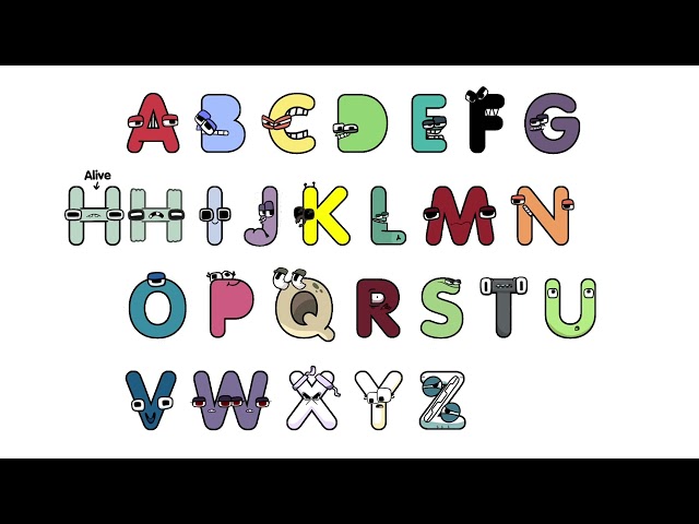 Alphabet Lore But It’s In The VAG Rounded Font