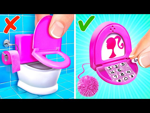 DIY Toilet Barbie Phone📱 *Rich VS Poor Fidgets For FREE *