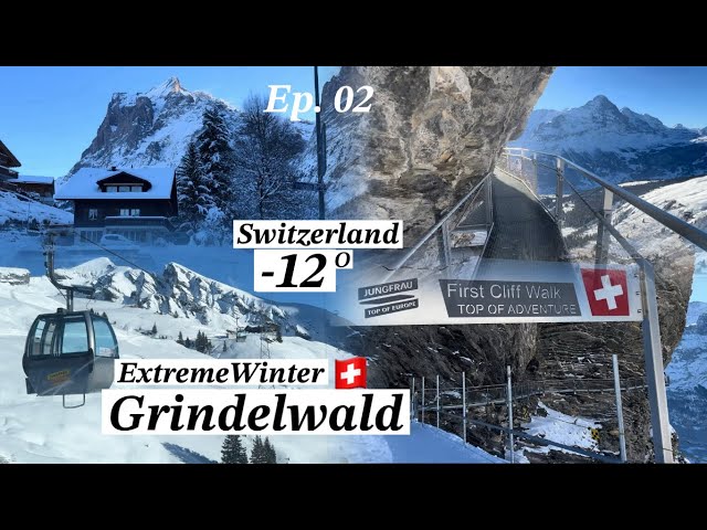 Grindelwald | JUNGFRAU | Switzerland Ep.02 | Breathtaking Sceneries | Extreme Winter Adventure🇬🇧🚗🇨🇭