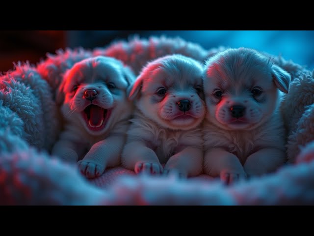 Yawning Puppies & Relaxing Sounds: Delta Wave Bliss for Deep Sleep