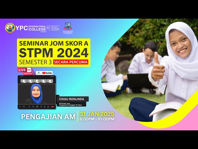 JOM SKOR A STPM 2024 SEM 3 : PENGAJIAN AM