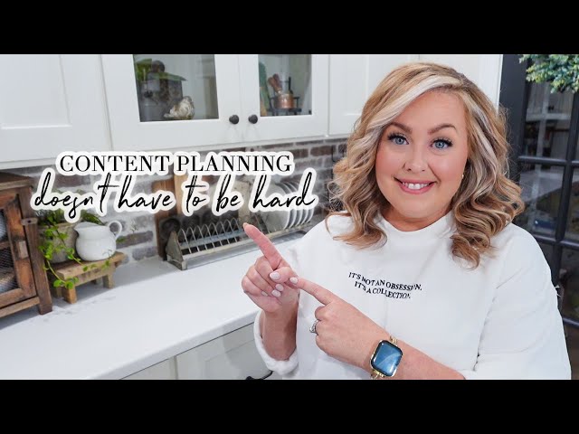 CONTENT PLANNING MADE EASY // HOW TO CREATE A CONTENT STRATEGY // CHARLOTTE GROVE FARMHOUSE