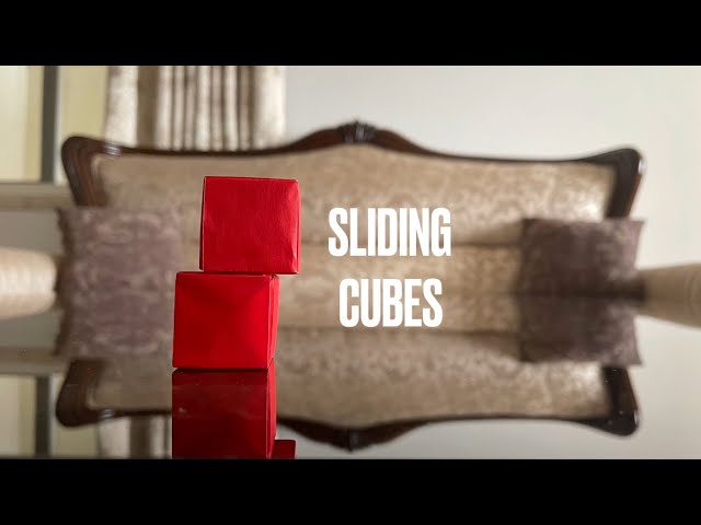 Origami Sliding cubes (Anshul Gupta) - remake