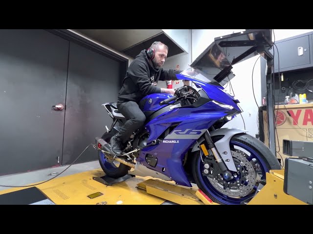 2020 Yamaha R6 Dyno Run. Full Akrapovic Exhaust.