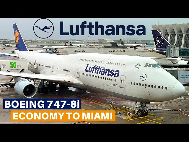 LUFTHANSA BOEING 747-8i (Economy) | Frankfurt - Miami | Flight Review