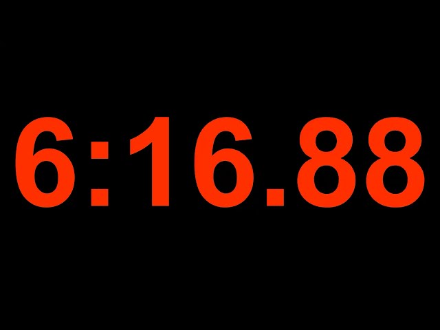 Red Stopwatch In 7 Minutes