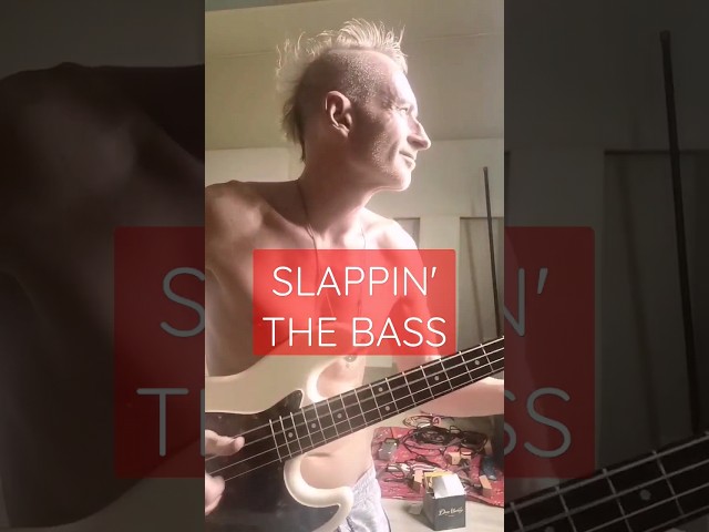 Feeling The Groove: When A Guitarist Plays SLAP BASS! | #jasonspacesmith #shorts