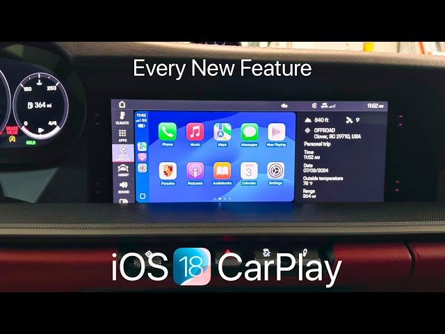 iOS 18 - New Apple CarPlay Features