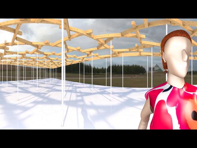 360° VR Video test02 (Reciprocal Frame) Vectorworks2020