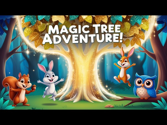 🌳 Forest Friends and the Magic Tree | Fun Animal Adventure Song for Kids | @Yo-Yo-Kids