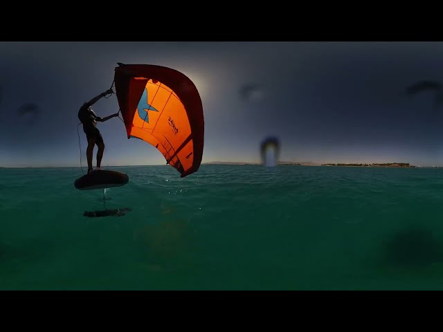 Soma Bay Wing Foil  light wind 360 video