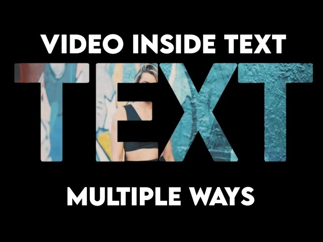 How to place Video inside Text in Filmora  Tutorial || Add video inside text  || Multiple WAYS