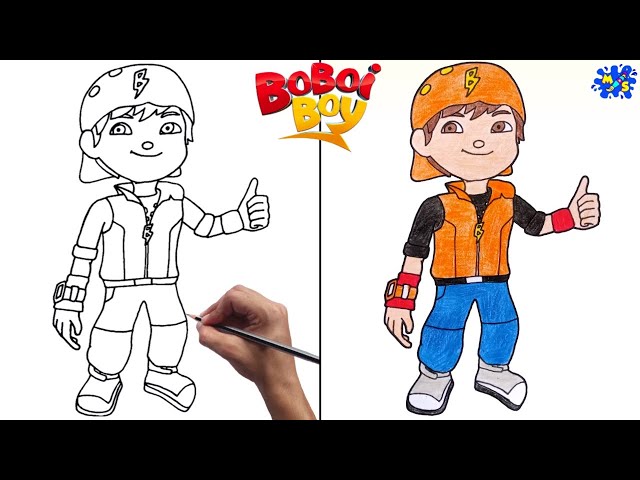 How to Draw BoBoiBoy || Step by Step