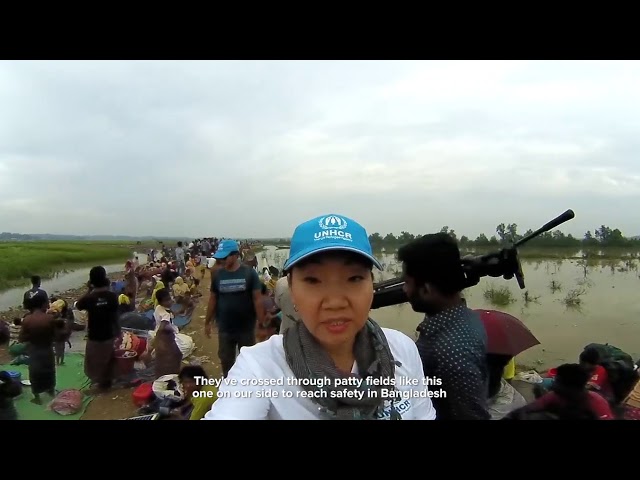 360 Video from the Border - Rohingya Refugees Fleeing to Bangladesh