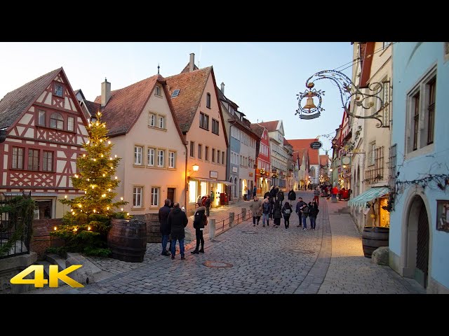 Rothenburg Ob Der Tauber The Most Wonderful Medieval Christmas Town in Germany 4K 50p