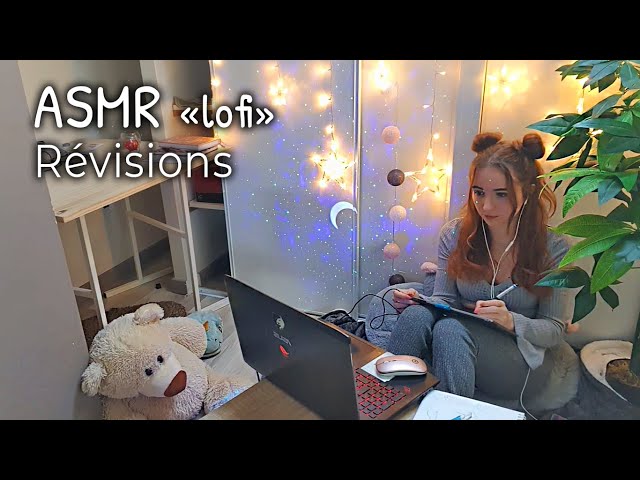 ASMR Lo-Fi : to revise, do homework | 1h 