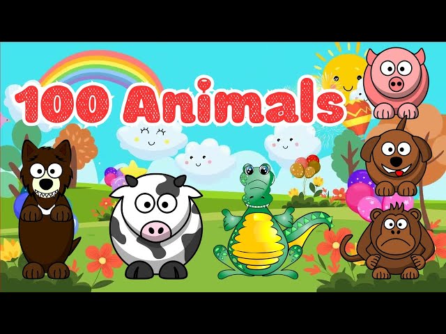 100 Animal Sounds Song | Fun Farm and Wild Animal Noises for Kids | Little Bunny Learns