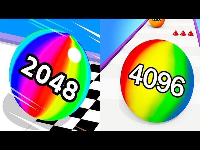 Ball Run 2048 VS Rolling Ball Run Numbers Game - All Levels Gameplay Android iOS Ep 1