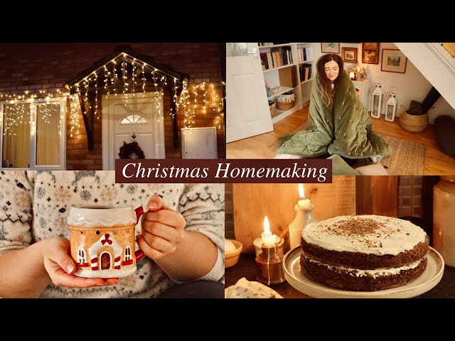 Cozy Christmas homemaking | cleaning, baking carrot cake, weight loss update, silent vlog 2022