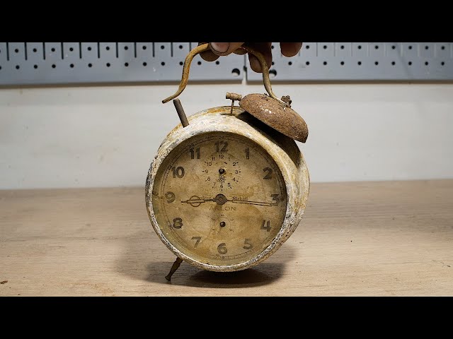 Restoration Old Alarm Clock | I RESTORED this RUSTY ALARM CLOCK from 1955