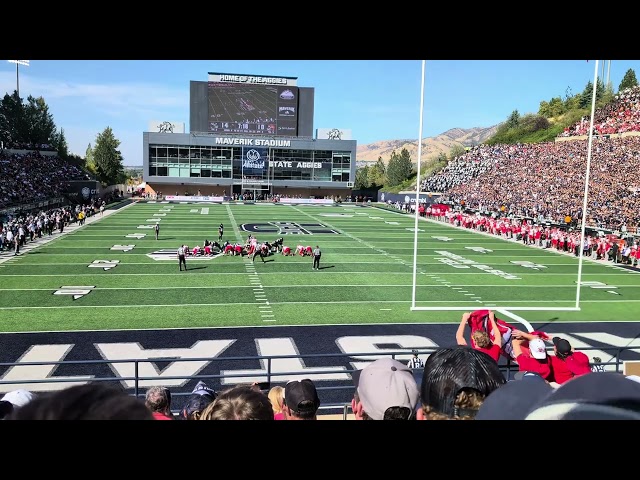 Utah State shanks a field goal attempt against University of Utah - September 14, 2024