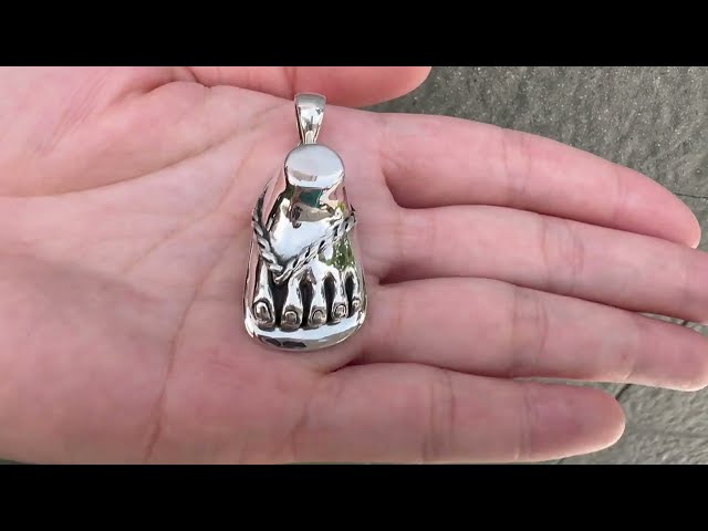 Foot Sterling Silver Pendant