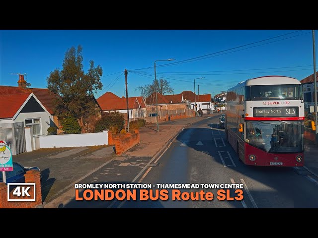 Discovering Outer London | Superloop SL3 Bus Ride from Bromley to Thamesmead | 4K Upper Deck Views