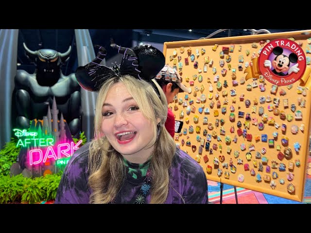 Disney World's Official Pin Event 'After Dark' | Trading At EXCLUSIVE Pin Boards + Rare Finds!