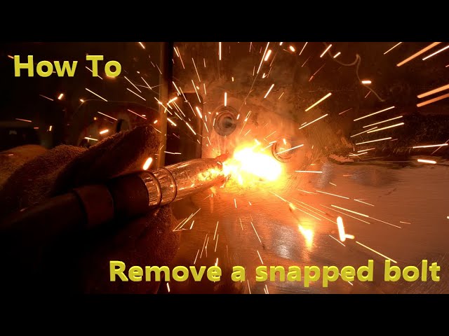 How to Remove a snapped bolt