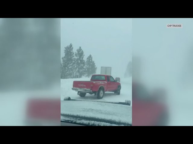 California Storm Watch: Sierra hit with white out conditions