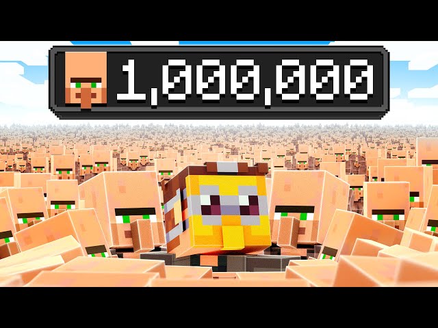 1,000,000 Villagers Beat Minecraft!