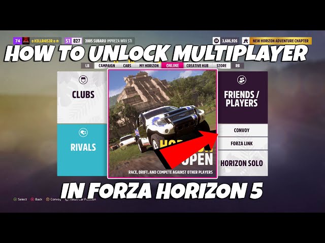 How To Unlock Multiplayer In Forza Horizon 5! How To Play With Friends Online!